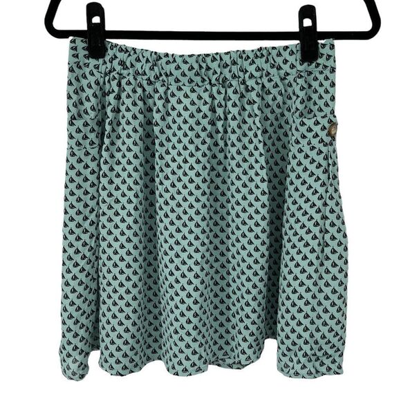 Francesca’s Paisley & Ivy Yacht Party Print Unlined Skirt with Pockets - Picture 2 of 8